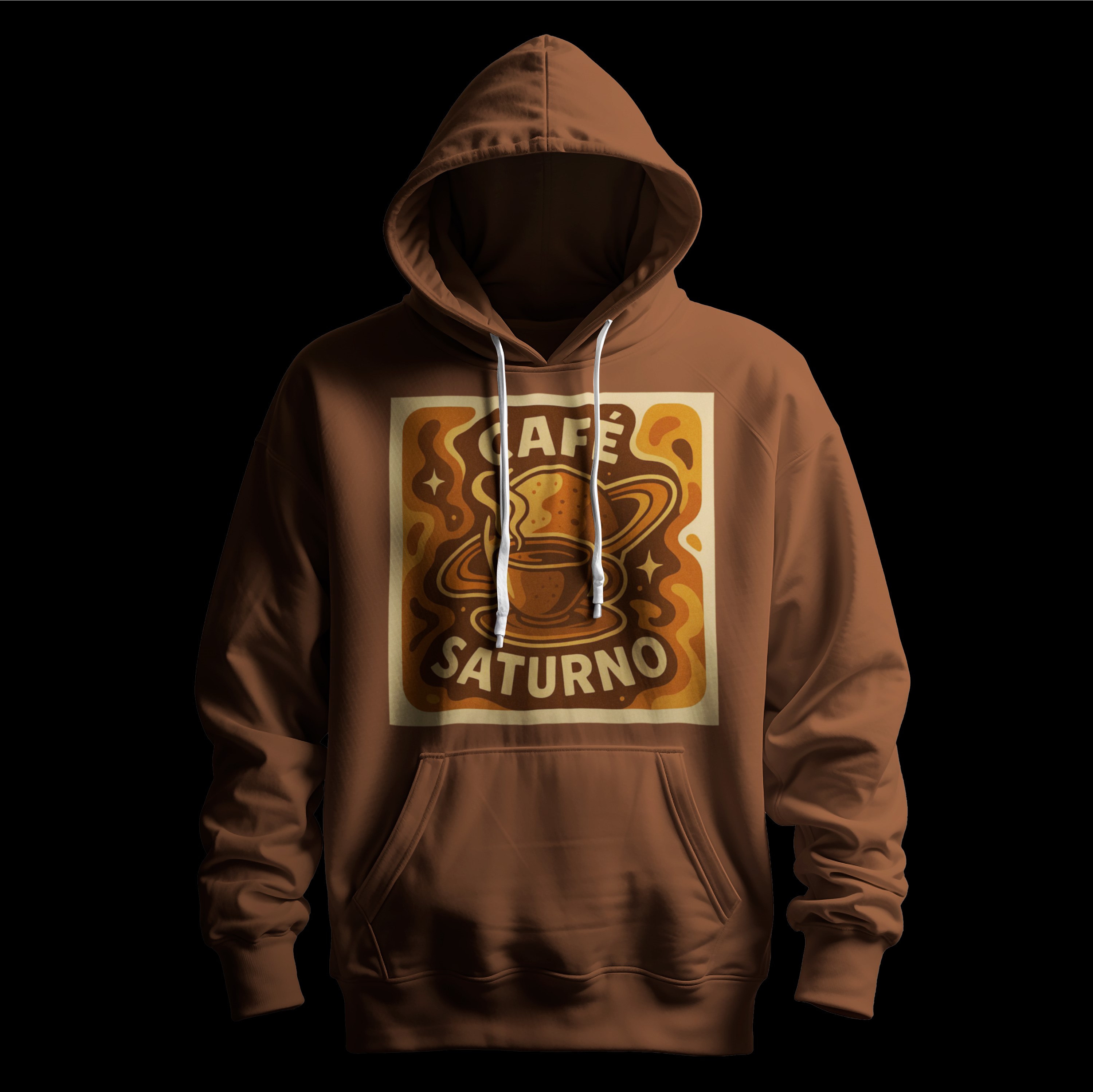 Hoddie Cafe Saturno Brown